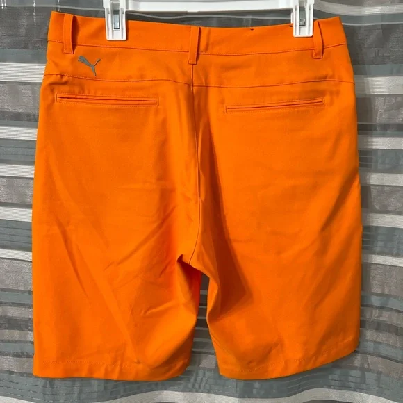 Puma Jackpot Men’s Orange Golf Shorts - Picture 2 of 7